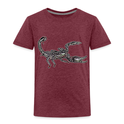Kinder Basic T-Shirt Heterometrus silenus - Bordeauxrot meliert