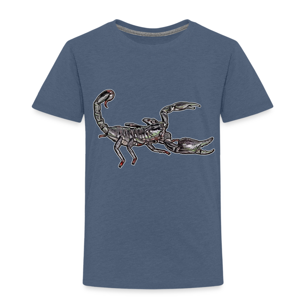 Kinder Basic T-Shirt Heterometrus silenus - Blau meliert