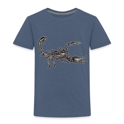 Kinder Basic T-Shirt Heterometrus silenus - Blau meliert