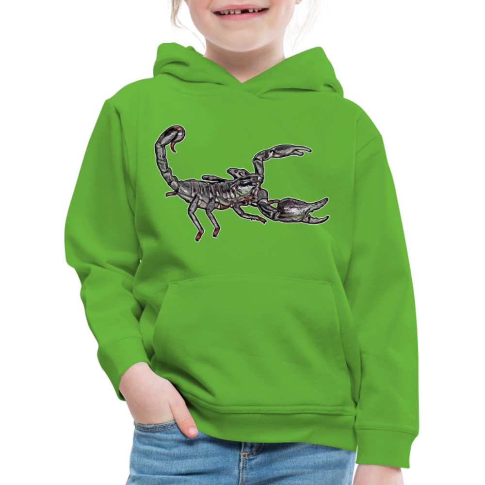 Kinder Hoodie Heterometrus silenus - Hellgrün