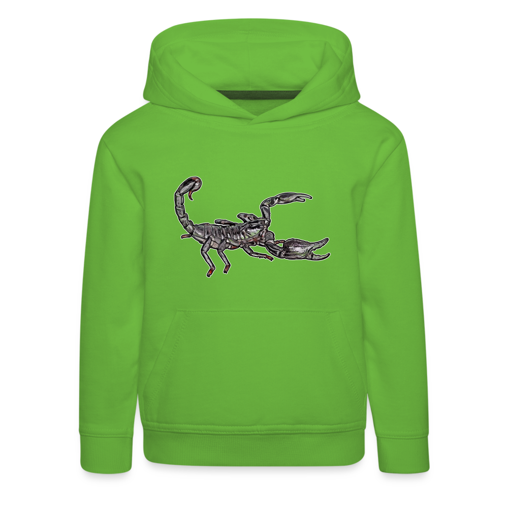 Kinder Hoodie Heterometrus silenus - Hellgrün