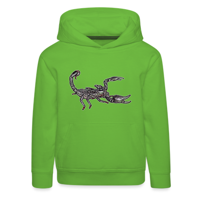 Kinder Hoodie Heterometrus silenus - Hellgrün
