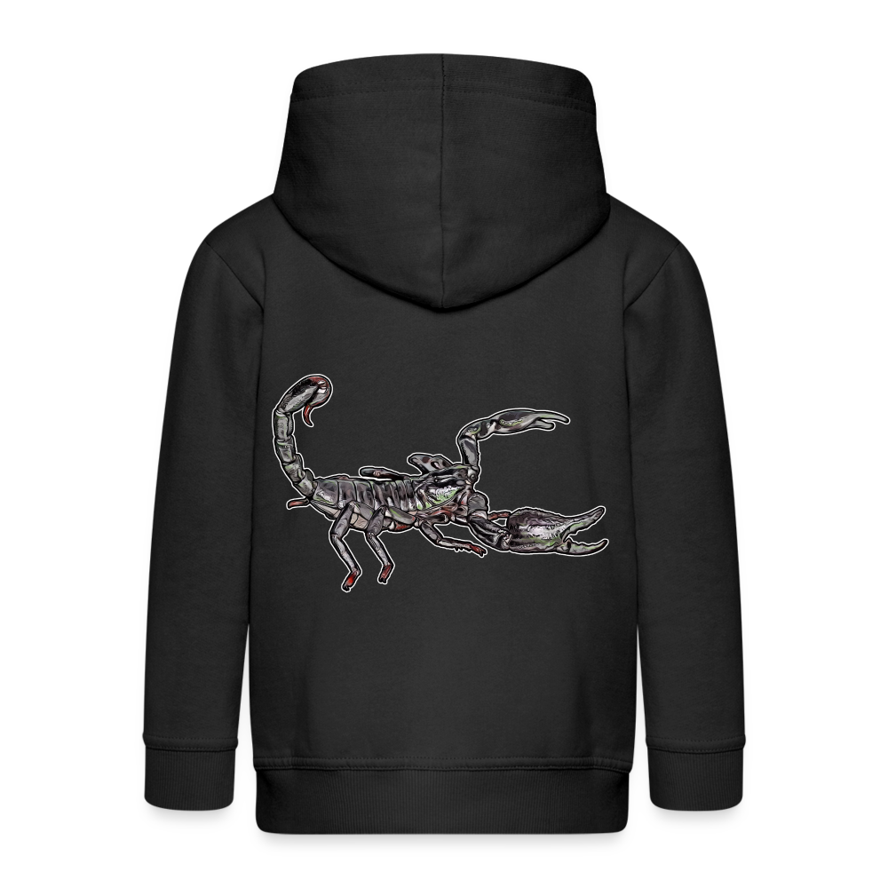 Kinder/ Teenager Zip-Hoodie Heterometrus silenus - Schwarz