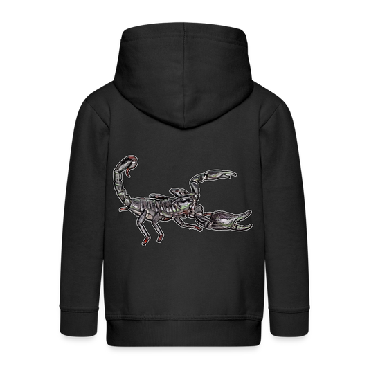 Kinder/ Teenager Zip-Hoodie Heterometrus silenus - Schwarz