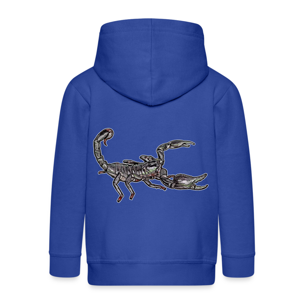 Kinder/ Teenager Zip-Hoodie Heterometrus silenus - Royalblau
