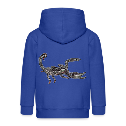Kinder/ Teenager Zip-Hoodie Heterometrus silenus - Royalblau