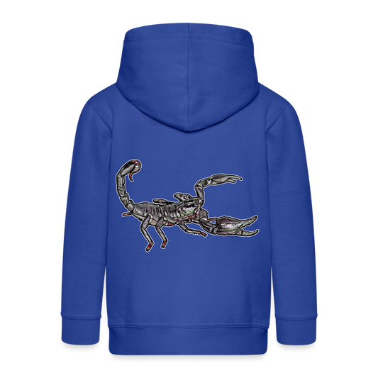 Kinder/ Teenager Zip-Hoodie Heterometrus silenus - Royalblau