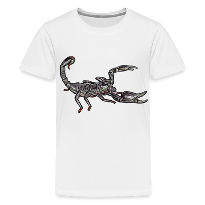 Teenager Basic T-Shirt Heterometrus silenus - weiß