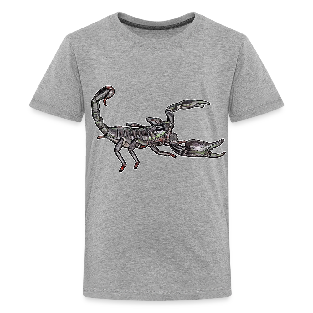 Teenager Basic T-Shirt Heterometrus silenus - Grau meliert