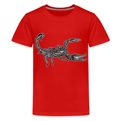 Teenager Basic T-Shirt Heterometrus silenus - Rot