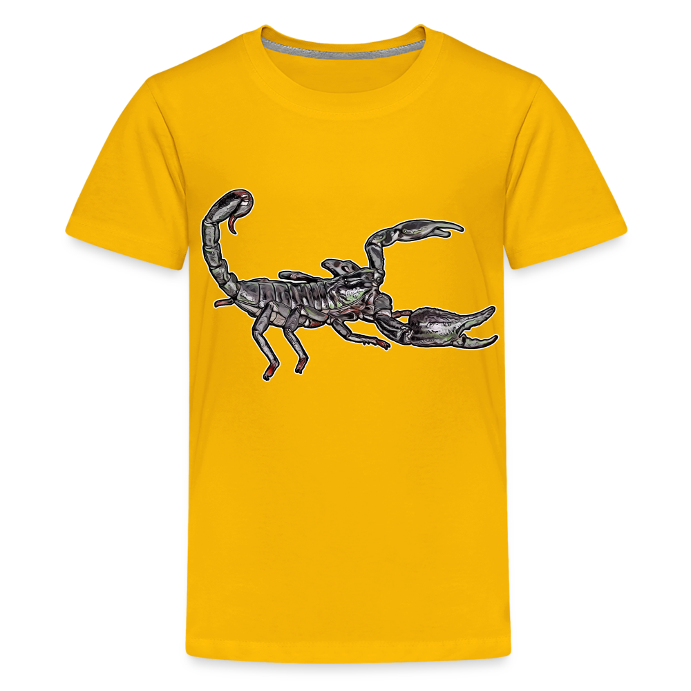 Teenager Basic T-Shirt Heterometrus silenus - Sonnengelb