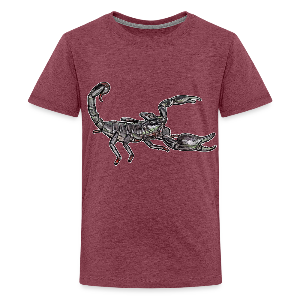 Teenager Basic T-Shirt Heterometrus silenus - Bordeauxrot meliert