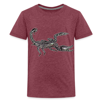 Teenager Basic T-Shirt Heterometrus silenus - Bordeauxrot meliert