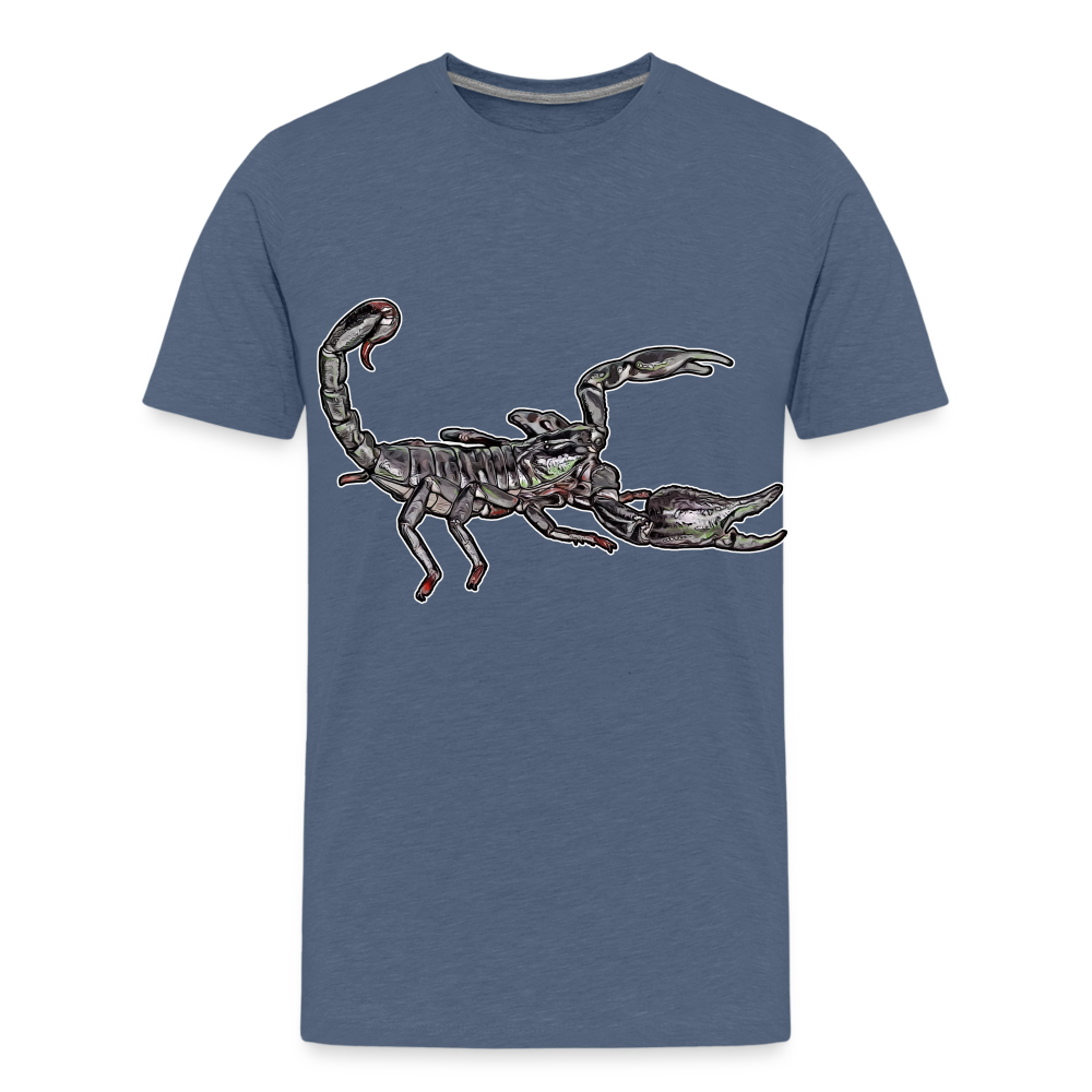 Teenager Basic T-Shirt Heterometrus silenus - Blau meliert