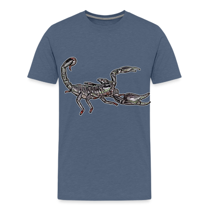 Teenager Basic T-Shirt Heterometrus silenus - Blau meliert