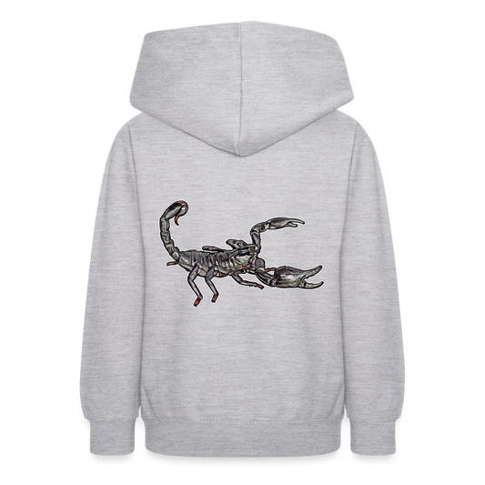 Teenager Hoodie Heterometrus silenus - Hellgrau meliert