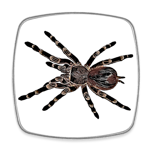 Kühlschrankmagnet eckig Acanthoscurria geniculata - weiß