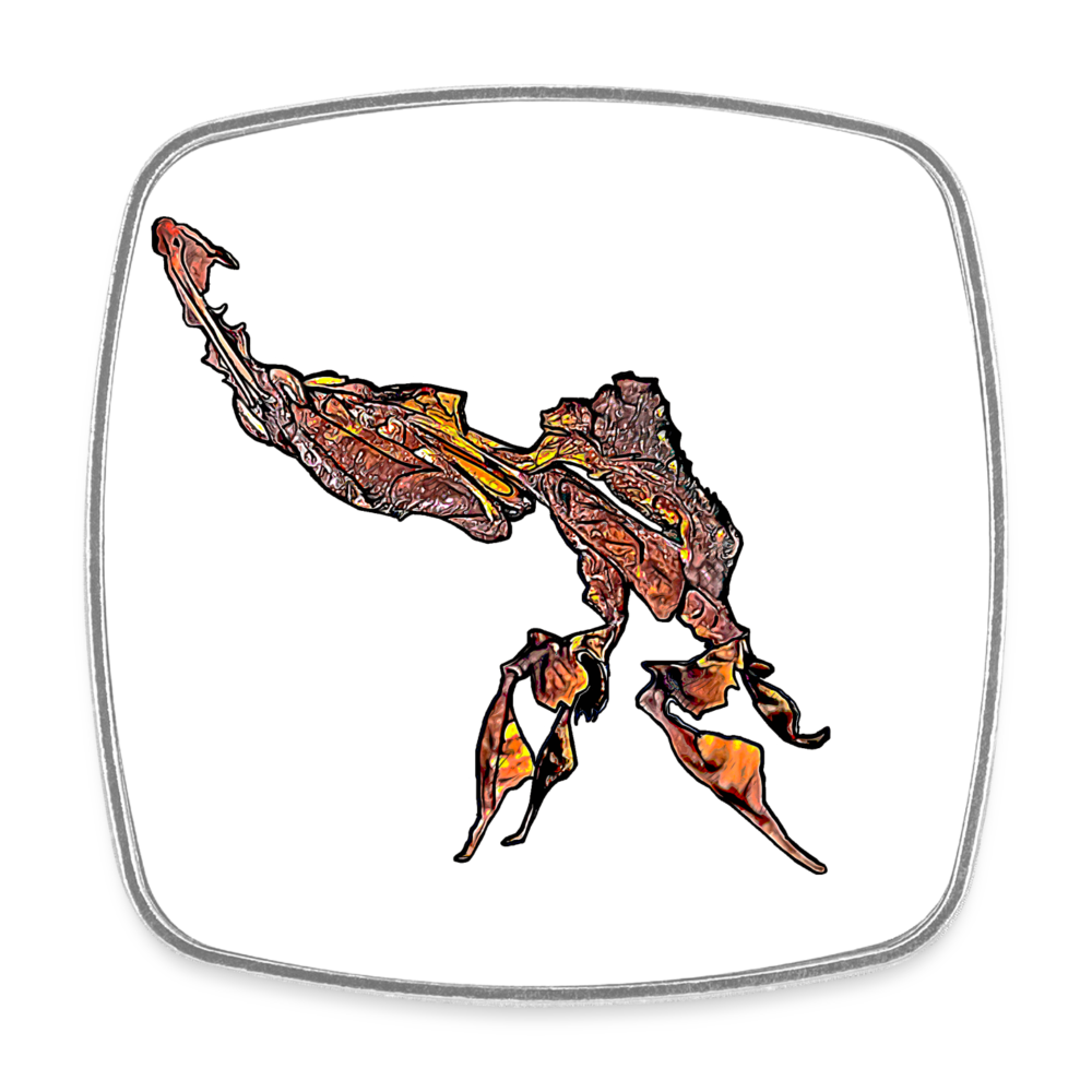 Kühlschrankmagnet eckig Phyllocrania paradoxa male - weiß