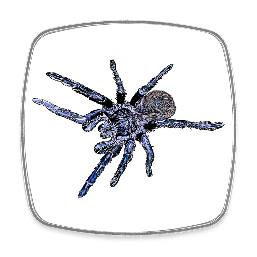 Kühlschrankmagnet eckig Pterinopelma sazimai - weiß