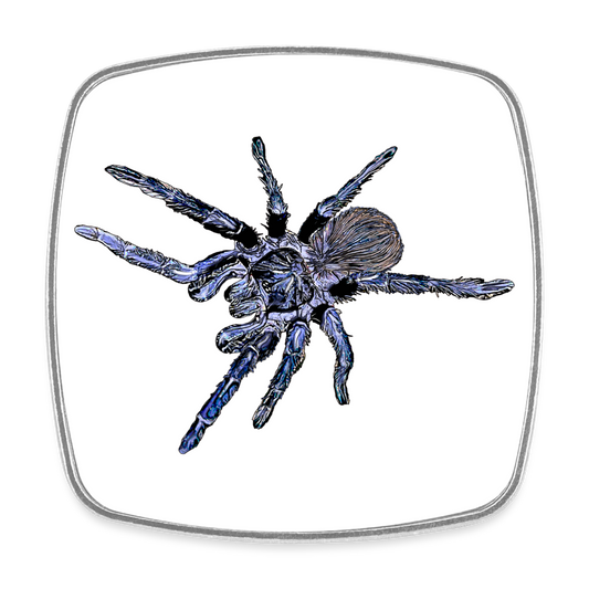 Kühlschrankmagnet eckig Pterinopelma sazimai - weiß