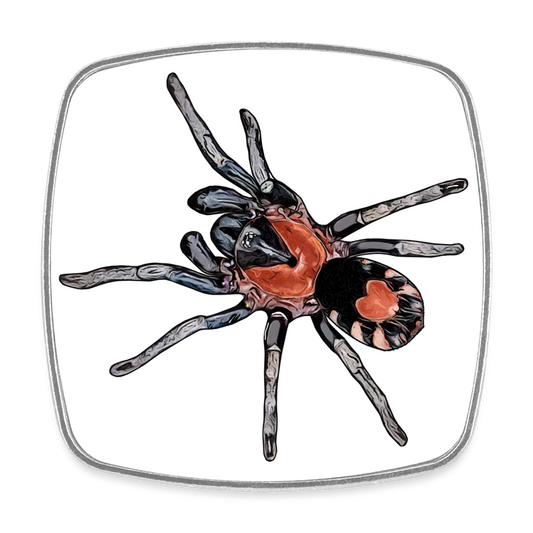 Kühlschrankmagnet eckig Cyriocosmus elegans - weiß