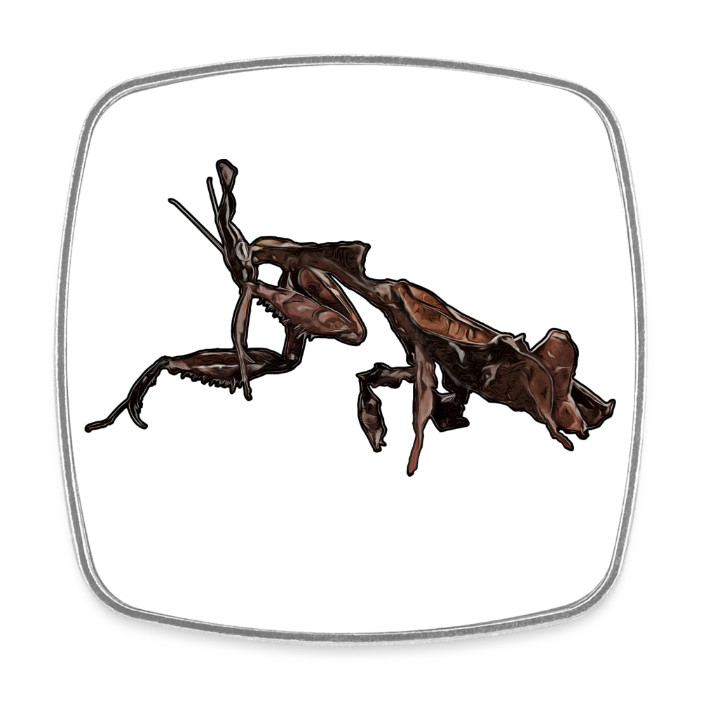 Kühlschrankmagnet eckig Phyllocrania paradoxa female 2 - weiß