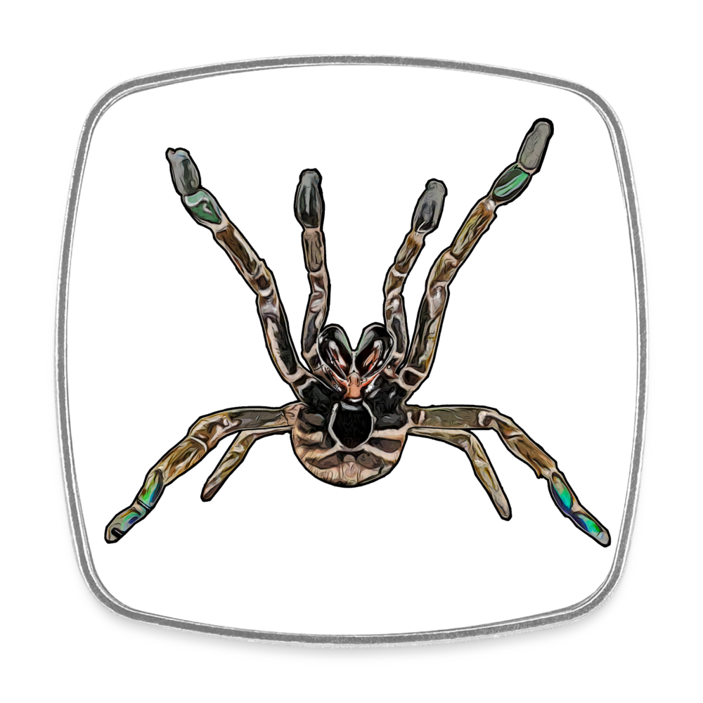 Kühlschrankmagnet eckig Pterinochilus murinus tcf - weiß