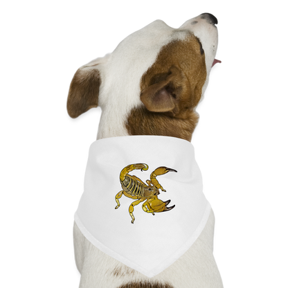 Hunde-Bandana Scorpio maurus palmatus - weiß