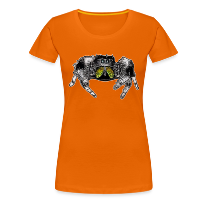 Frauen Basic T-Shirt Phidippus regius Rastafari male - Orange
