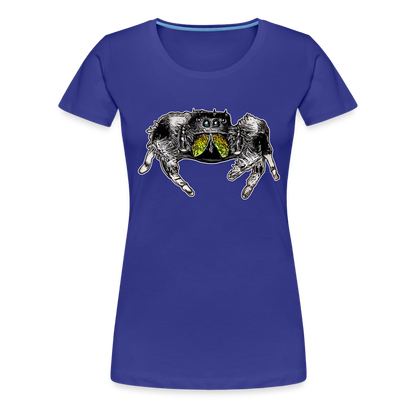 Frauen Basic T-Shirt Phidippus regius Rastafari male - Königsblau