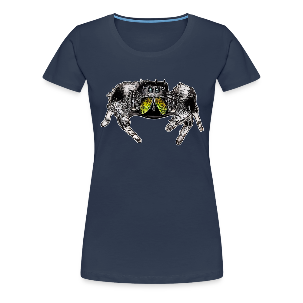 Frauen Basic T-Shirt Phidippus regius Rastafari male - Navy