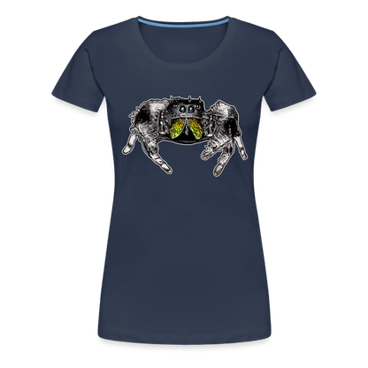 Frauen Basic T-Shirt Phidippus regius Rastafari male - Navy