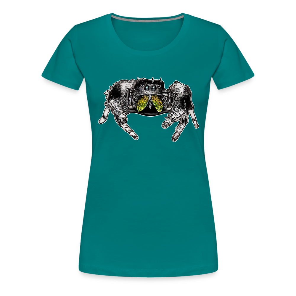 Frauen Basic T-Shirt Phidippus regius Rastafari male - Divablau