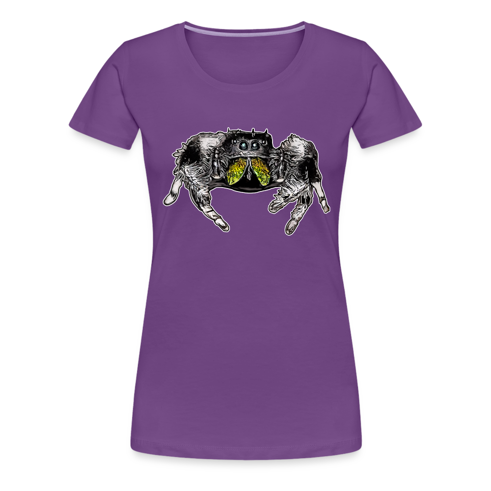 Frauen Basic T-Shirt Phidippus regius Rastafari male - Lila