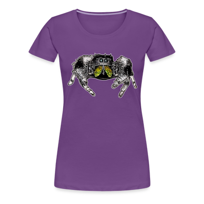 Frauen Basic T-Shirt Phidippus regius Rastafari male - Lila