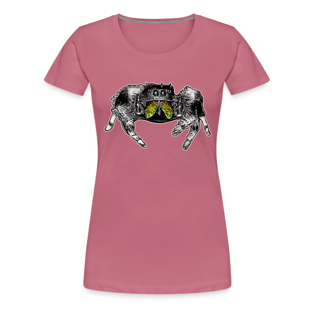 Frauen Basic T-Shirt Phidippus regius Rastafari male - Malve