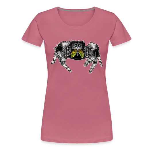 Frauen Basic T-Shirt Phidippus regius Rastafari male - Malve