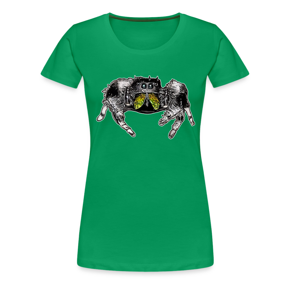 Frauen Basic T-Shirt Phidippus regius Rastafari male - Kelly Green