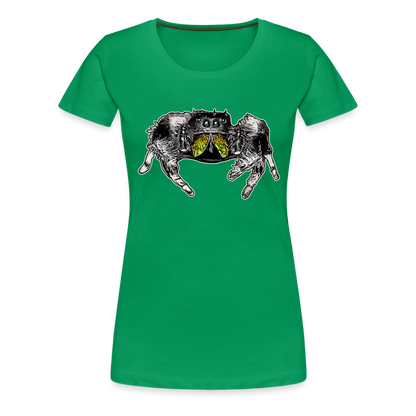 Frauen Basic T-Shirt Phidippus regius Rastafari male - Kelly Green