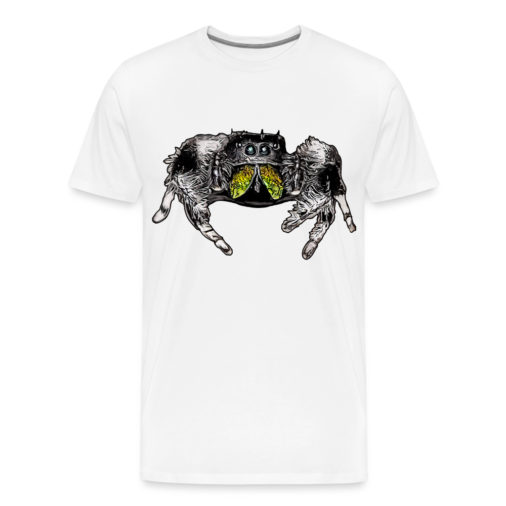 Männer Basic T-Shirt Phidippus regius Rastafari male - weiß