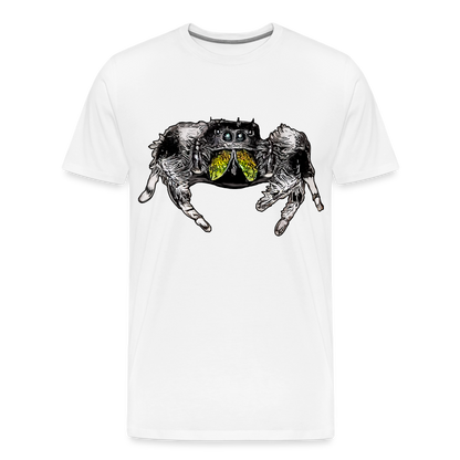Männer Basic T-Shirt Phidippus regius Rastafari male - weiß
