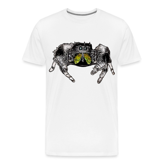 Männer Basic T-Shirt Phidippus regius Rastafari male - weiß