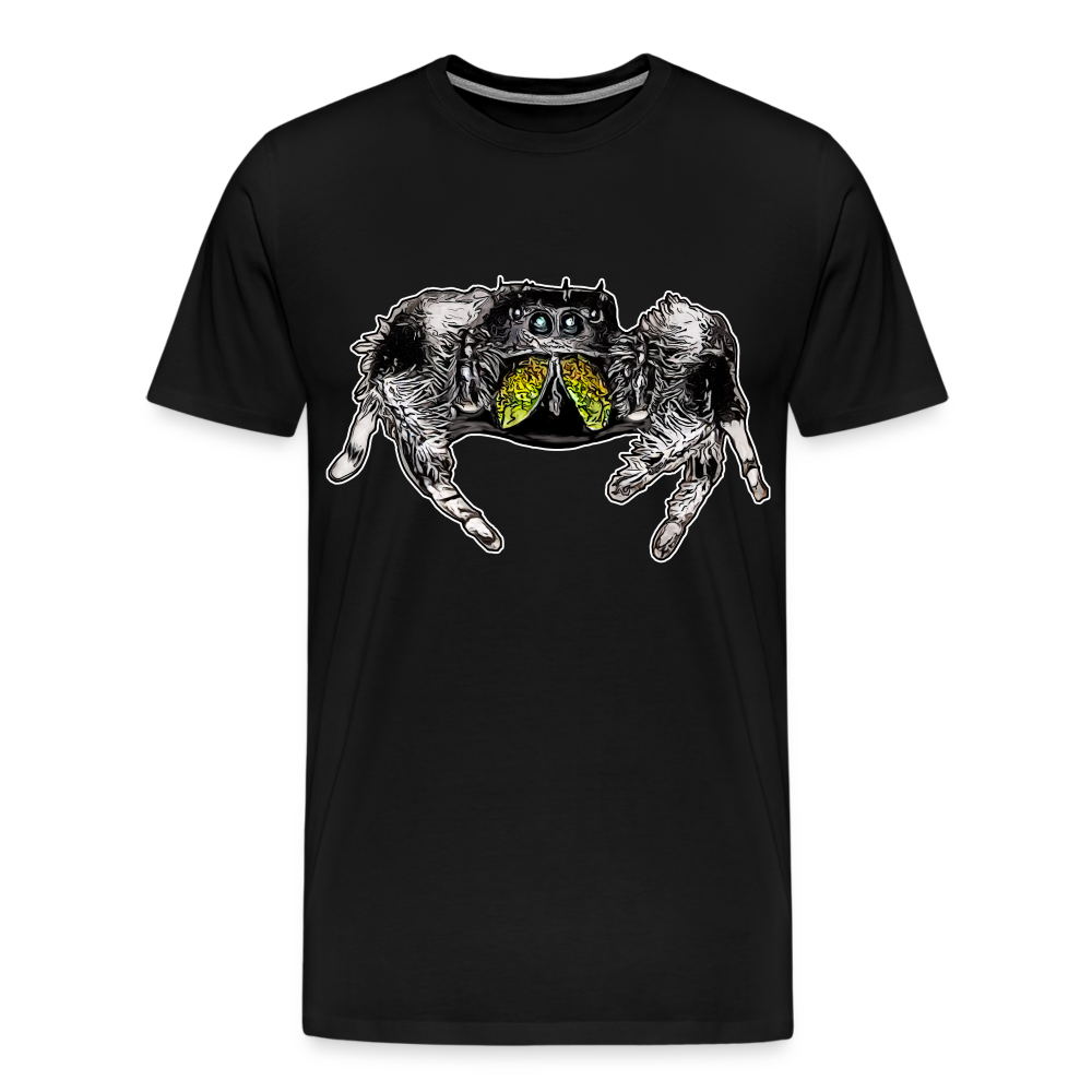 Männer Basic T-Shirt Phidippus regius Rastafari male - Schwarz