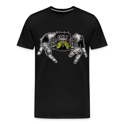 Männer Basic T-Shirt Phidippus regius Rastafari male - Schwarz