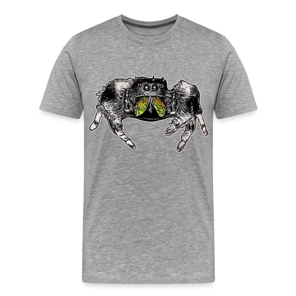 Männer Basic T-Shirt Phidippus regius Rastafari male - Grau meliert