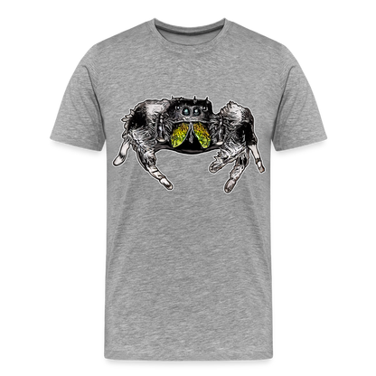 Männer Basic T-Shirt Phidippus regius Rastafari male - Grau meliert