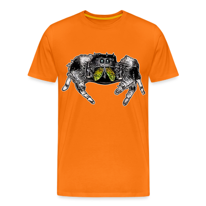 Männer Basic T-Shirt Phidippus regius Rastafari male - Orange