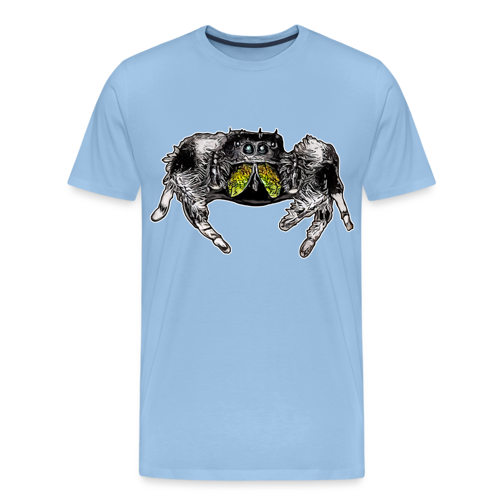 Männer Basic T-Shirt Phidippus regius Rastafari male - Sky
