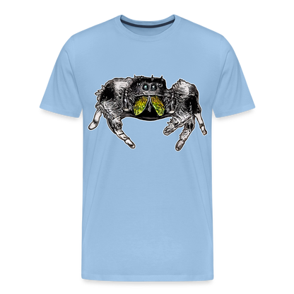 Männer Basic T-Shirt Phidippus regius Rastafari male - Sky