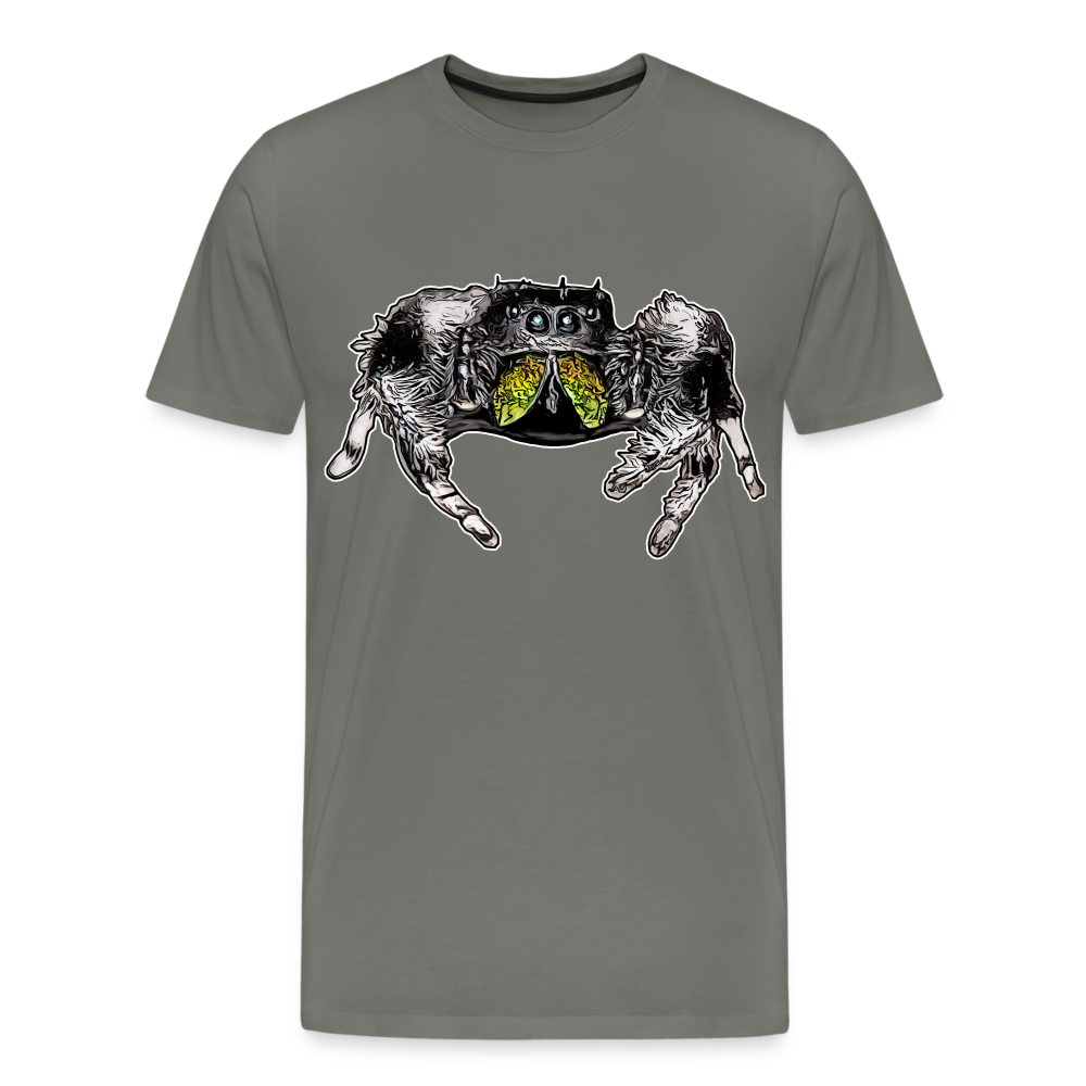 Männer Basic T-Shirt Phidippus regius Rastafari male - Asphalt